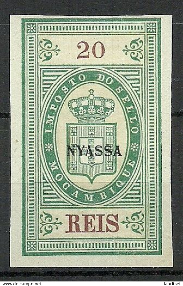 Companhia De Nyassa Provincia De Moçambique Imposto Do Sello 20 Reis. Tax Taxe Revenue (*) - Nyasaland