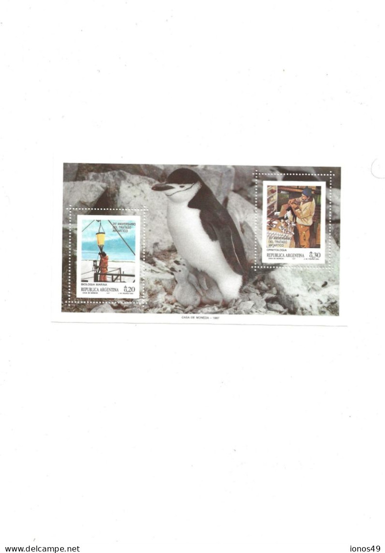 25 Ième  Anniversaire Du Traité De L'antarctique  BF N° 35 ** - Unused Stamps