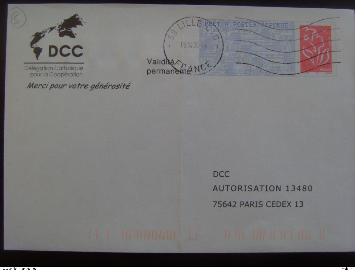 13930- PAP Réponse Lamouche ITVF DCC Validité Permanente Agr. 05R457  Obl - Prêts-à-poster:Answer/Lamouche