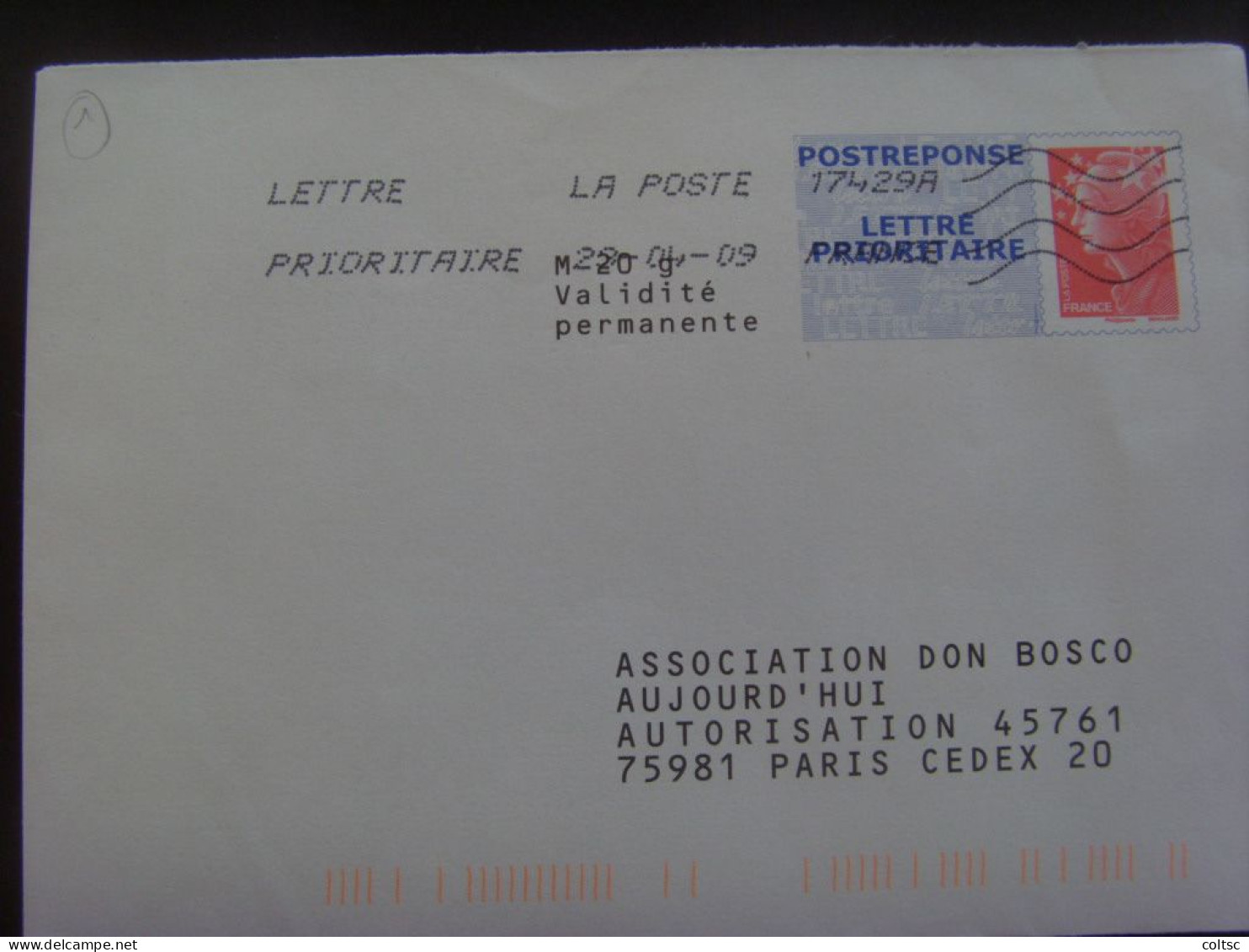 13910- PAP Réponse Lamouche Phil@poste Association Don Bosco Validité Permanente Agr. 09R034 Obl PAS COURANT - PAP: Antwort/Lamouche