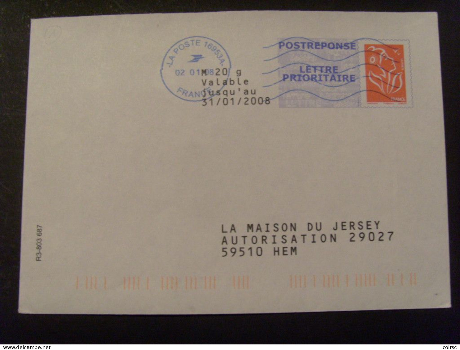 13963- PAP Réponse Lamouche Phil@poste La Maison Du Jersey Validité Permanente Agr. 07R251 Obl PAS COURANT - PAP: Antwort/Lamouche