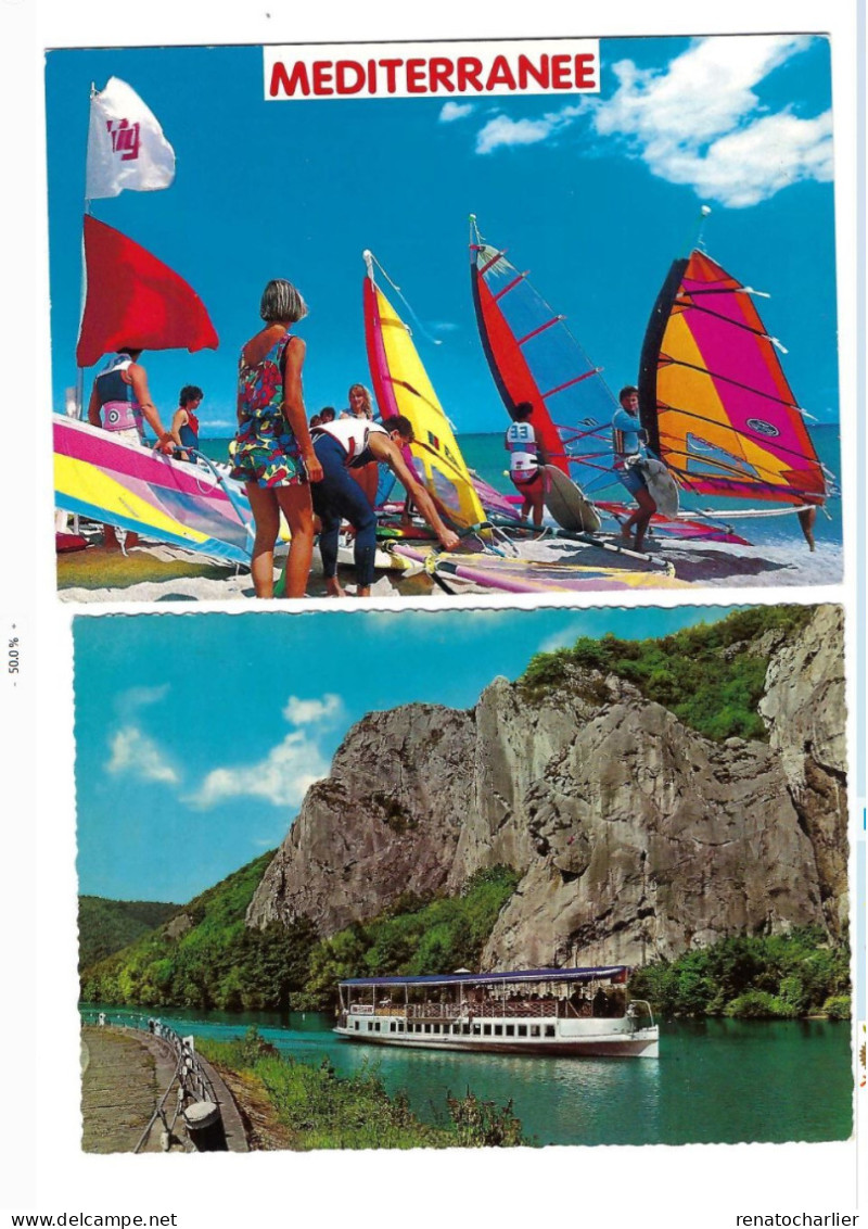 Lot De 8 Cartes Postales "Bateaux". - Collections & Lots