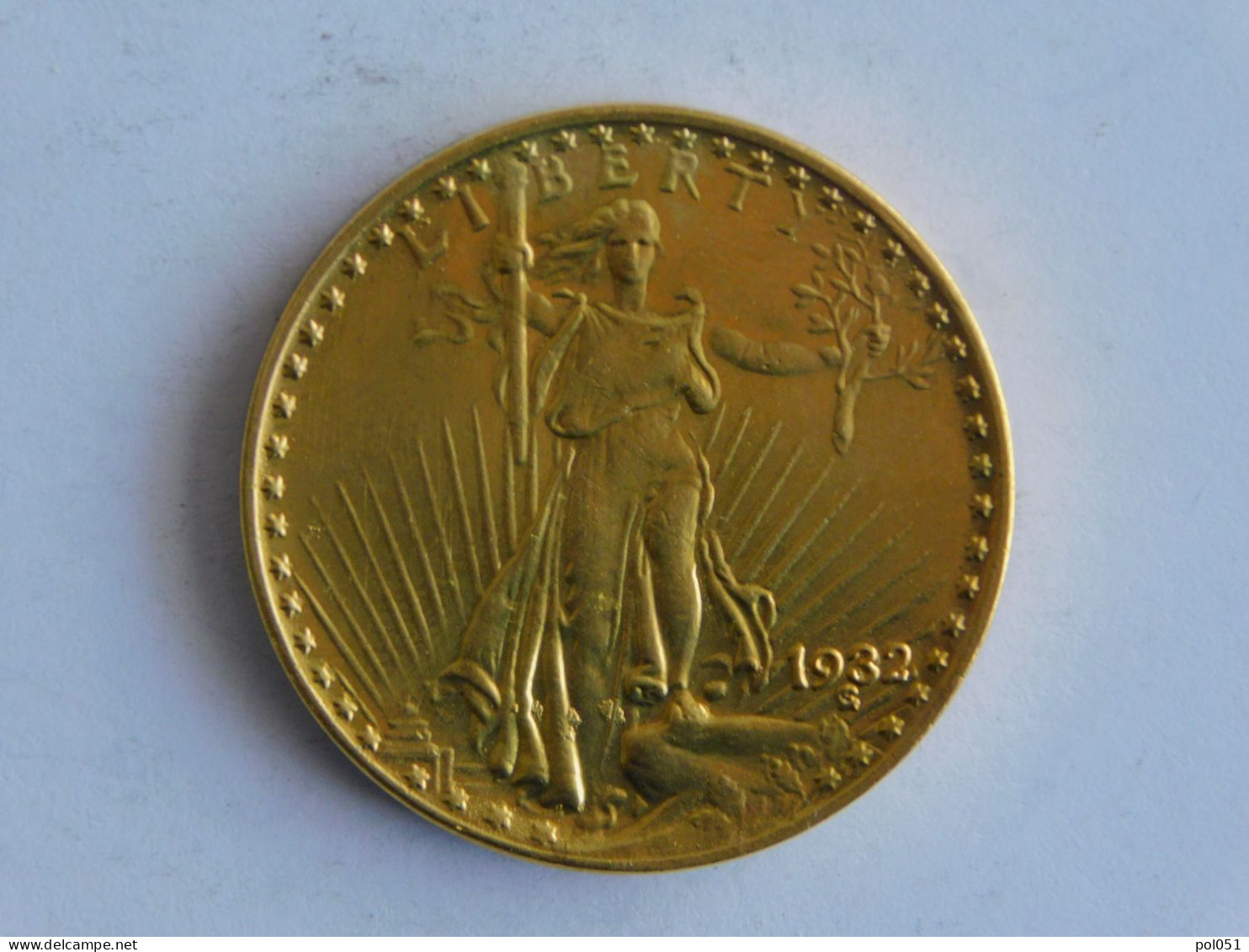 USA 20 TWENTY DOLLAR 1932 OR GOLD Dollars Copie Copy - 20$ - Double Eagle - 1907-1933: Saint-Gaudens