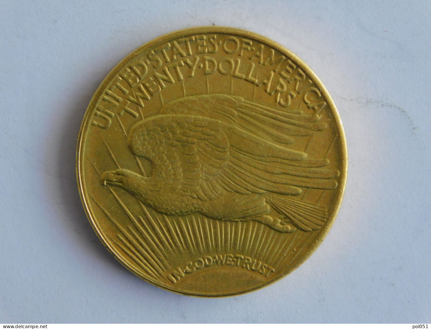 USA 20 TWENTY DOLLAR 1933 OR GOLD Dollars Copie Copy - 20$ - Double Eagle - 1907-1933: Saint-Gaudens