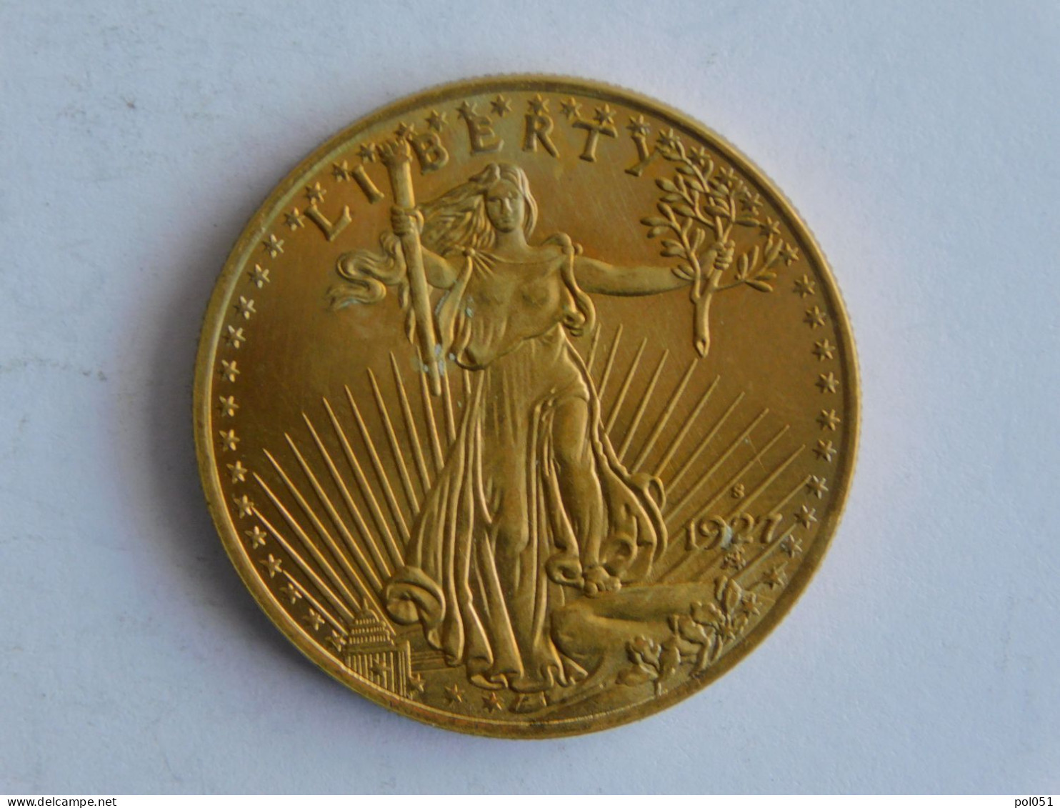 USA 20 TWENTY DOLLAR 1927 S OR GOLD Dollars Copie Copy - 20$ - Double Eagle - 1907-1933: Saint-Gaudens