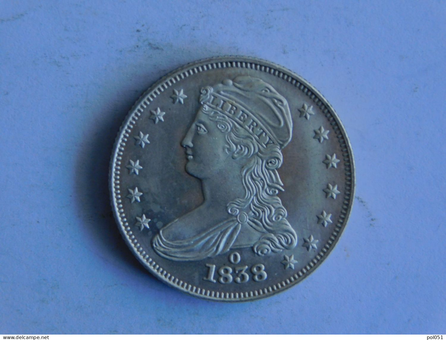 USA Half DOLLAR 1838 O Silver Argent Dollars Copie Copy - 1794-1839: Früher Half Dollar