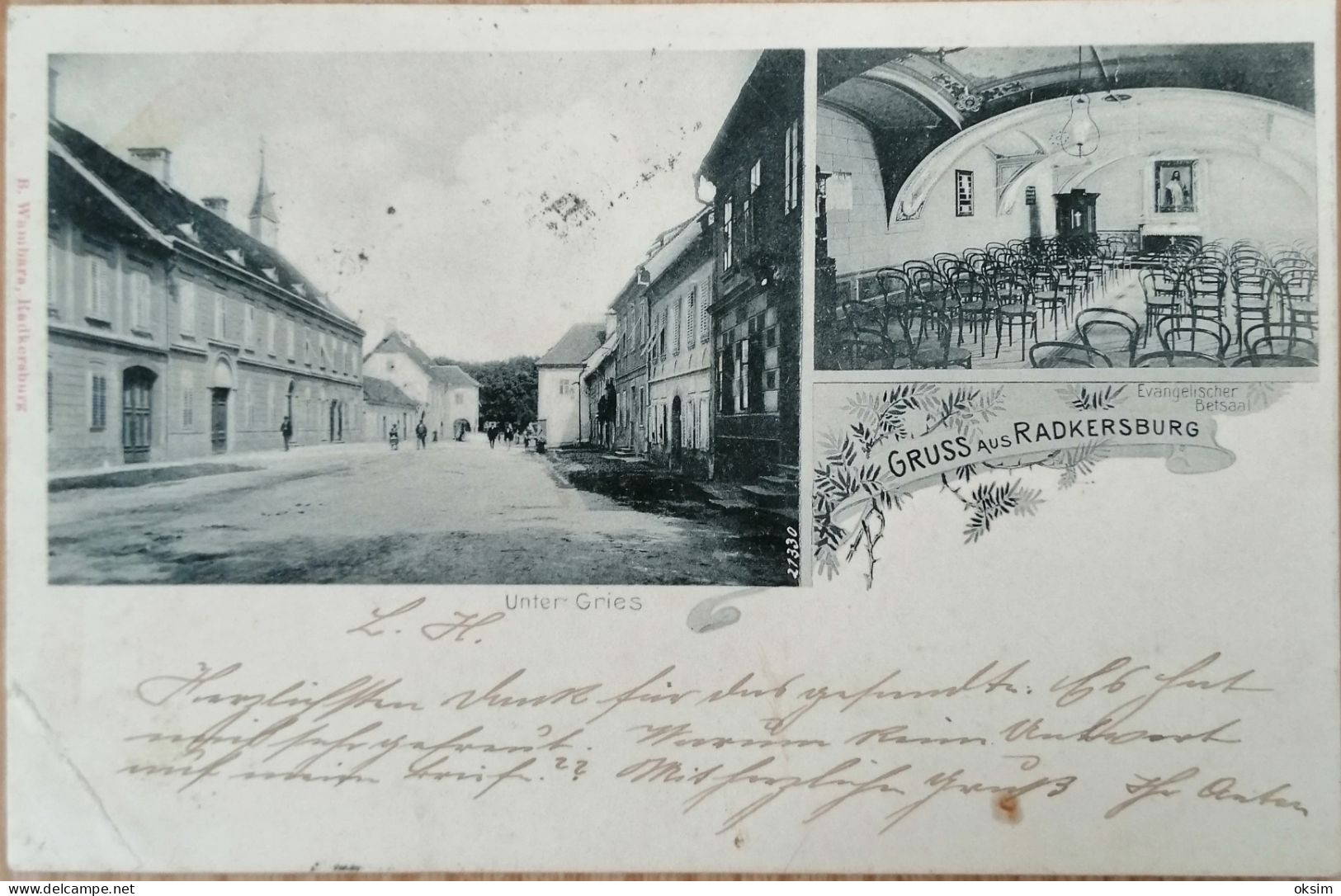BAD RADKERSBURG, RADGONA,1901 - Bad Radkersburg
