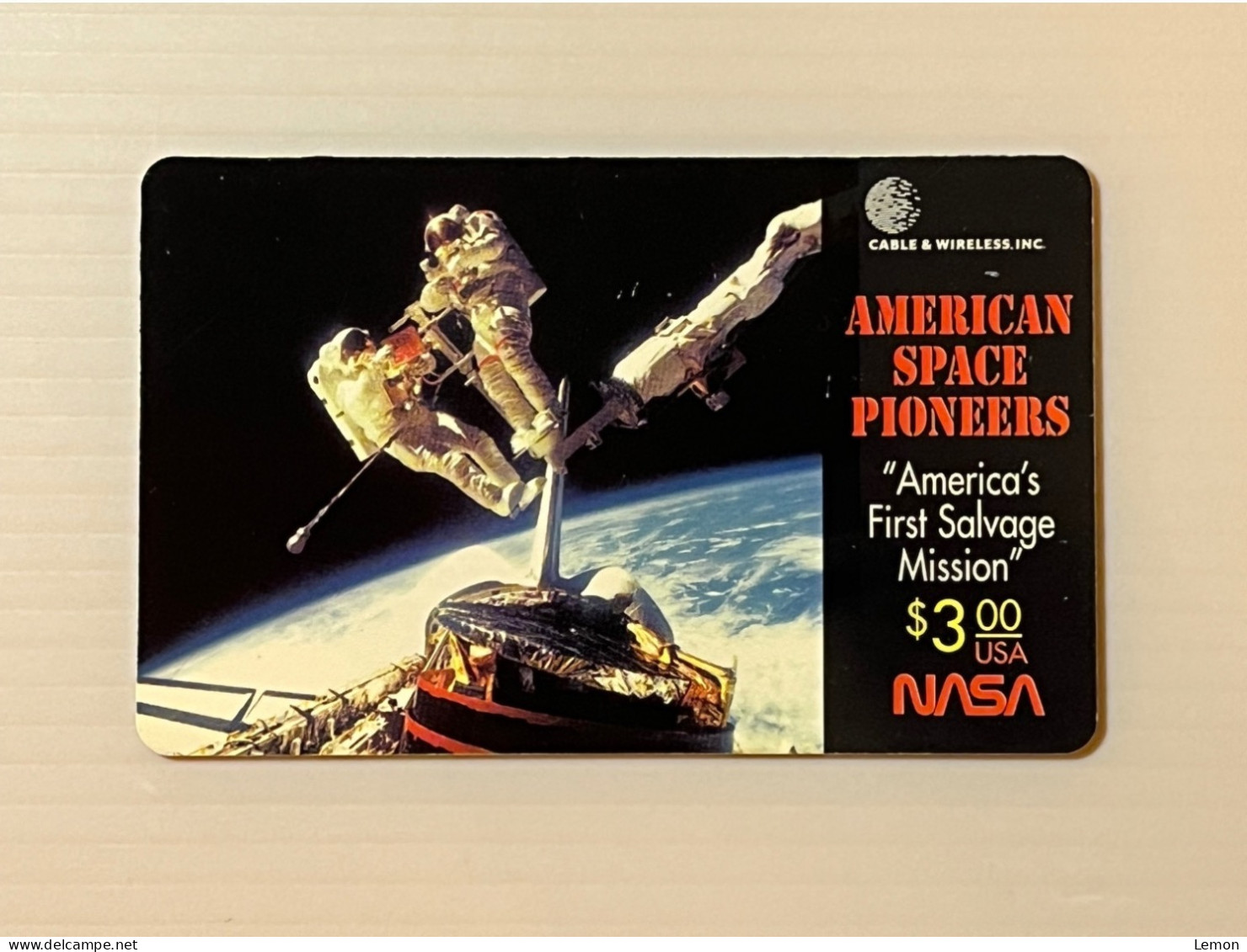 Mint USA UNITED STATES America Prepaid Telecard Phonecard, America’s FIRST SALVAGE MISSION NASA, Set Of 1 Mint Card - Verzamelingen