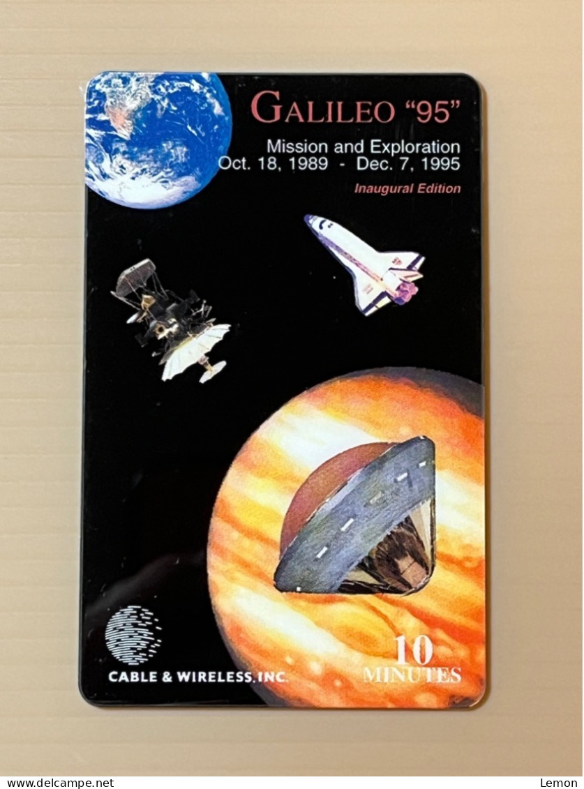 Mint USA UNITED STATES America Prepaid Telecard Phonecard, Galileo 95 Mission & Exploration, Set Of 1 Mint Card - Colecciones