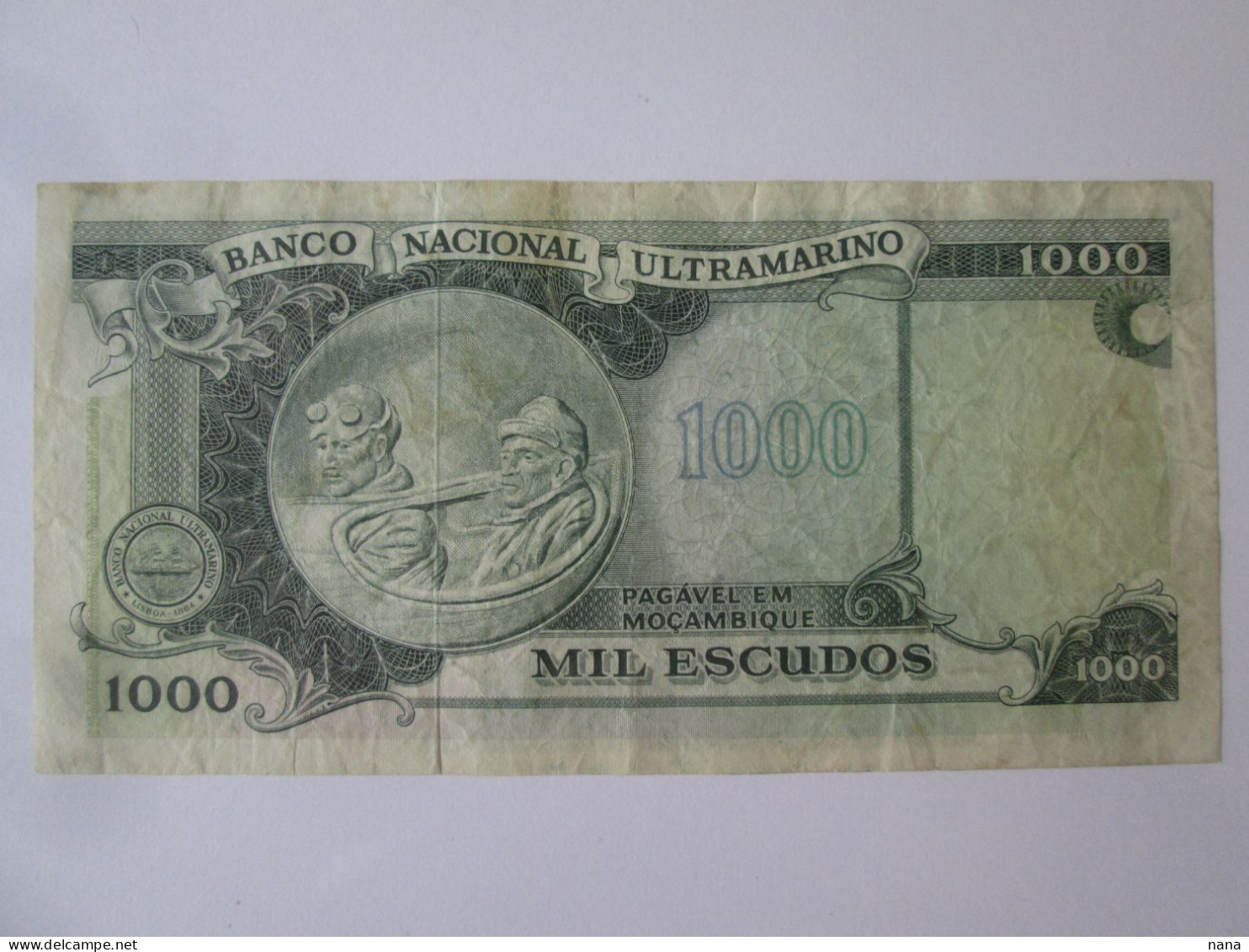 Mozambique 1000 Escudos 1972 Without Overprint Banknote,see Pictures - Moçambique