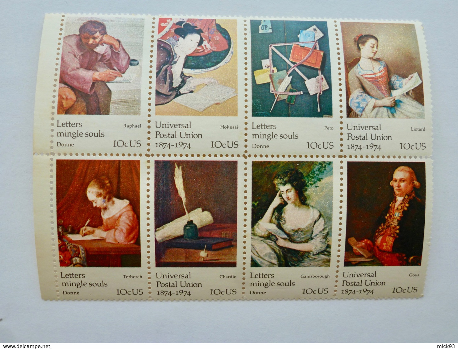 USA Y&1017/24 1974  Tableaux - Unused Stamps