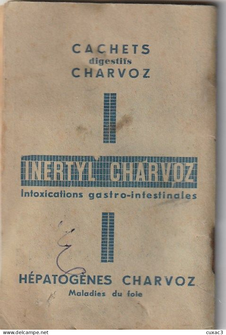 Agenda -  Des Laboratoires  Charvoz 1937 - Petit Format : 1921-40