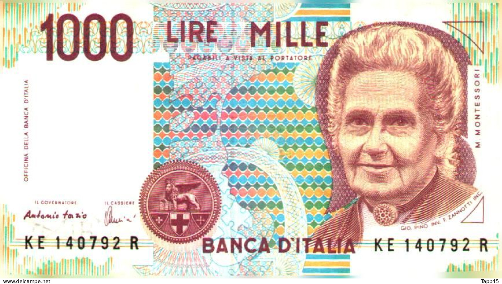 Billet  > Italie >	1000   Lire  > C 04 - Iraq