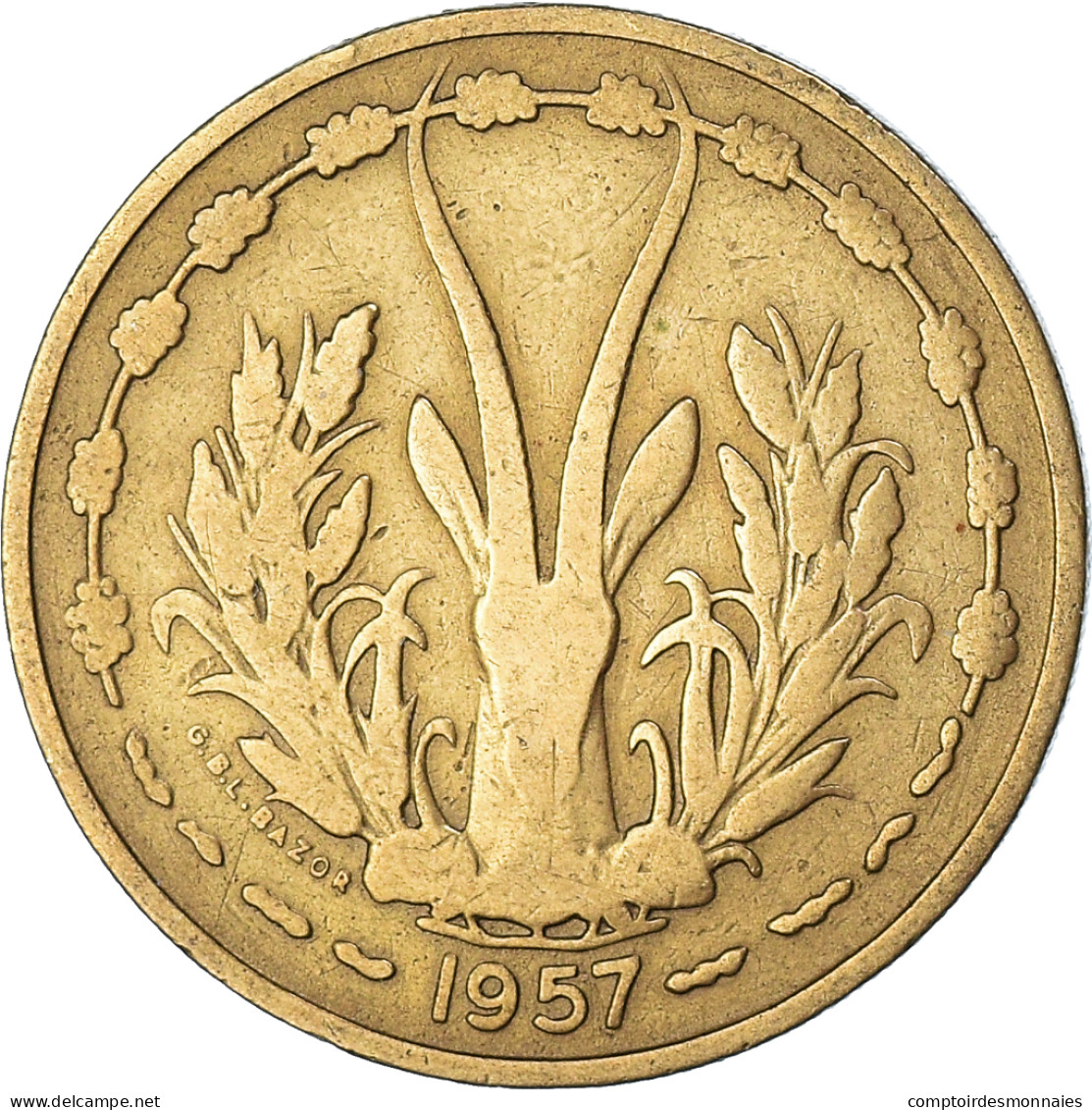 Monnaie, Afrique-Occidentale Française, 25 Francs, 1957 - Togo