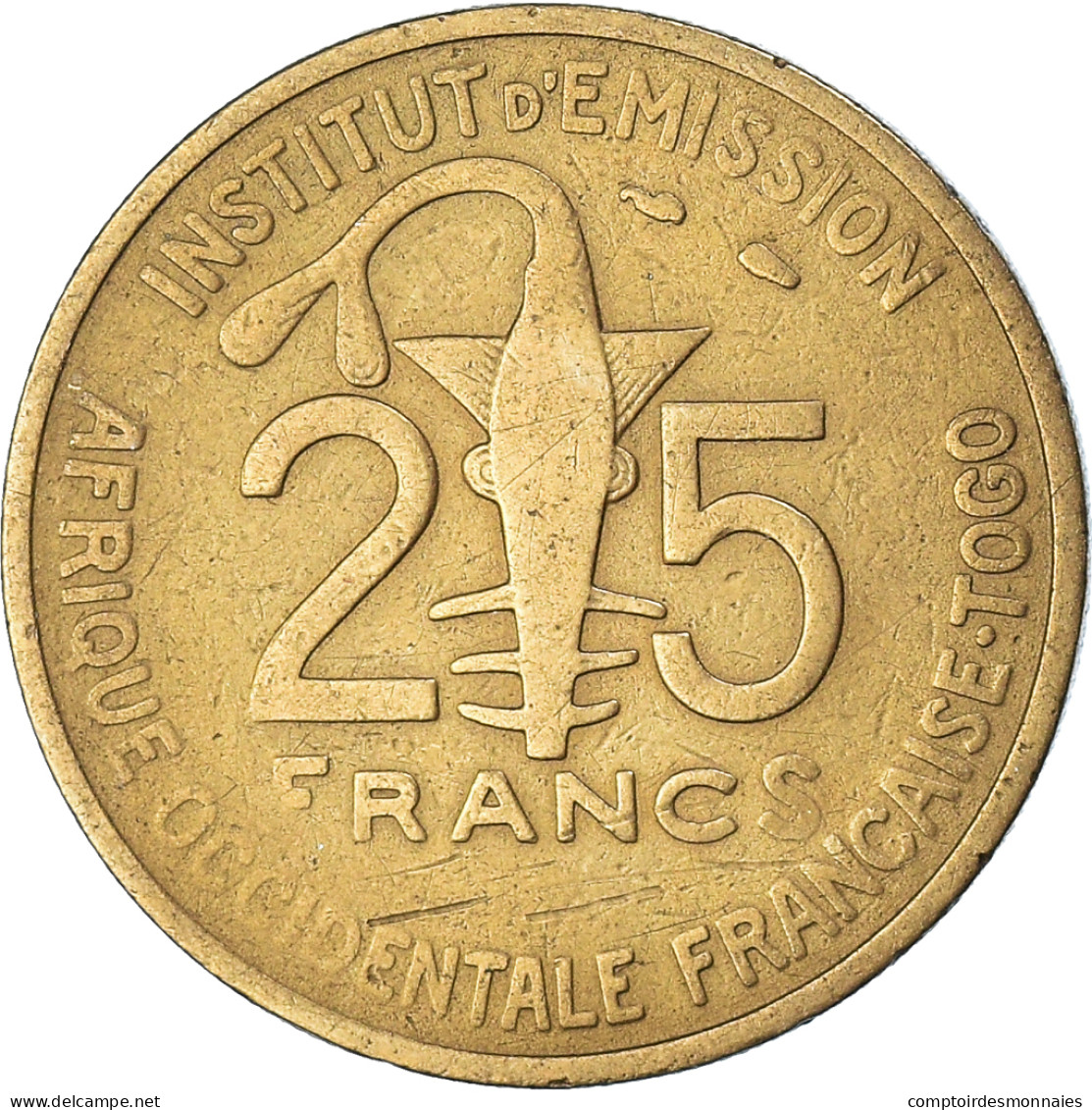 Monnaie, Afrique-Occidentale Française, 25 Francs, 1957 - Togo