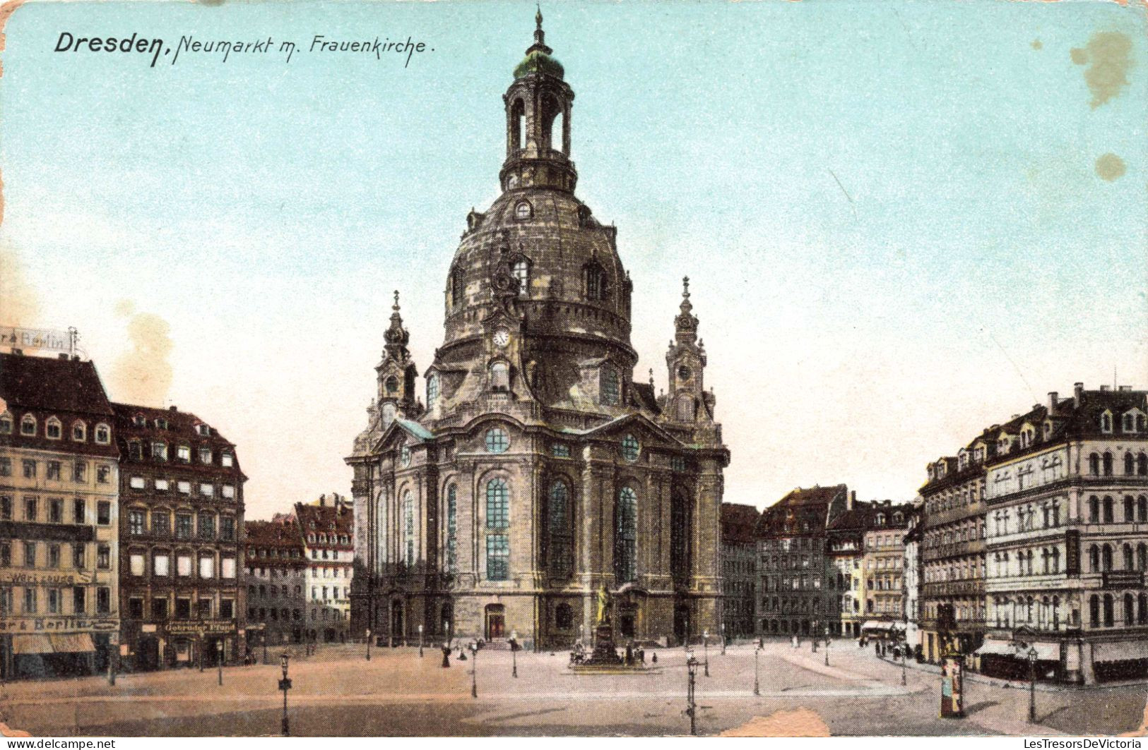 ALLEMAGNE - Dresden - Neumark Mit Frauenkirche - Colorisé - Carte Postale Ancienne - Dresden