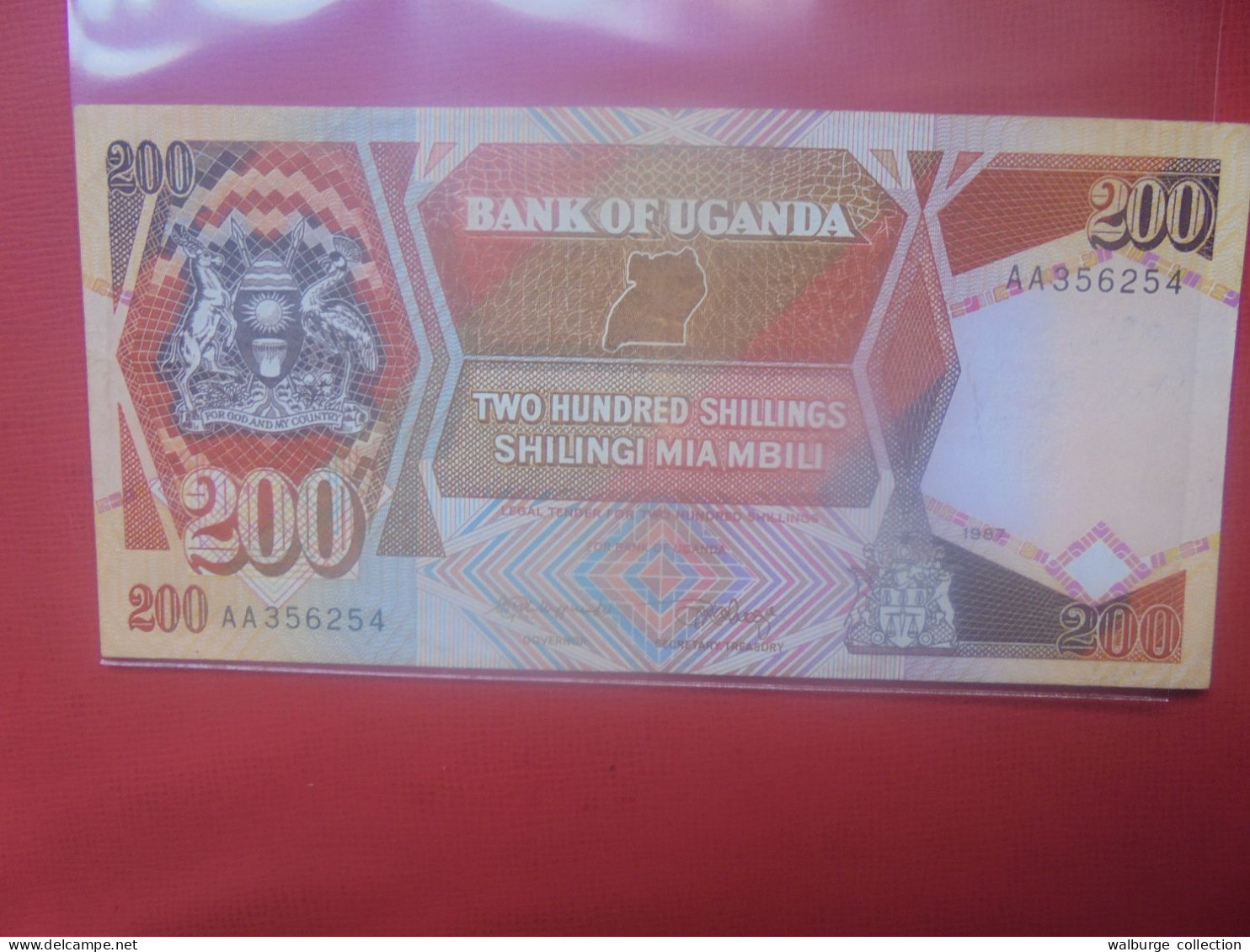 OUGANDA 200 SHILLINGS 1987 Circuler (B.30) - Ouganda