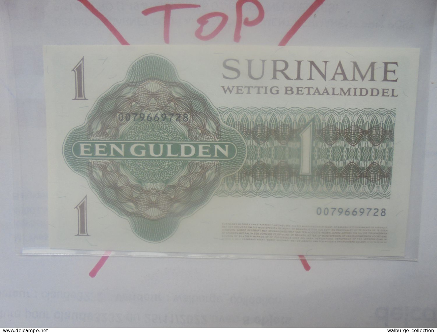 SURINAM 1 GULDEN 1960-1986 Neuf (B.30) - Surinam