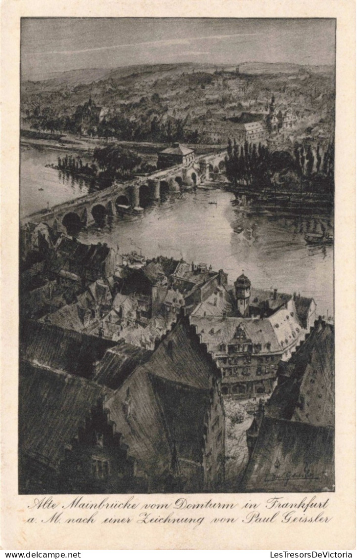 ALLEMAGNE - Francfort-sur-le-Main - Vieux Pont Principal Depuis La Tour De La Cathédrale - Carte Postale Ancienne - Darmstadt