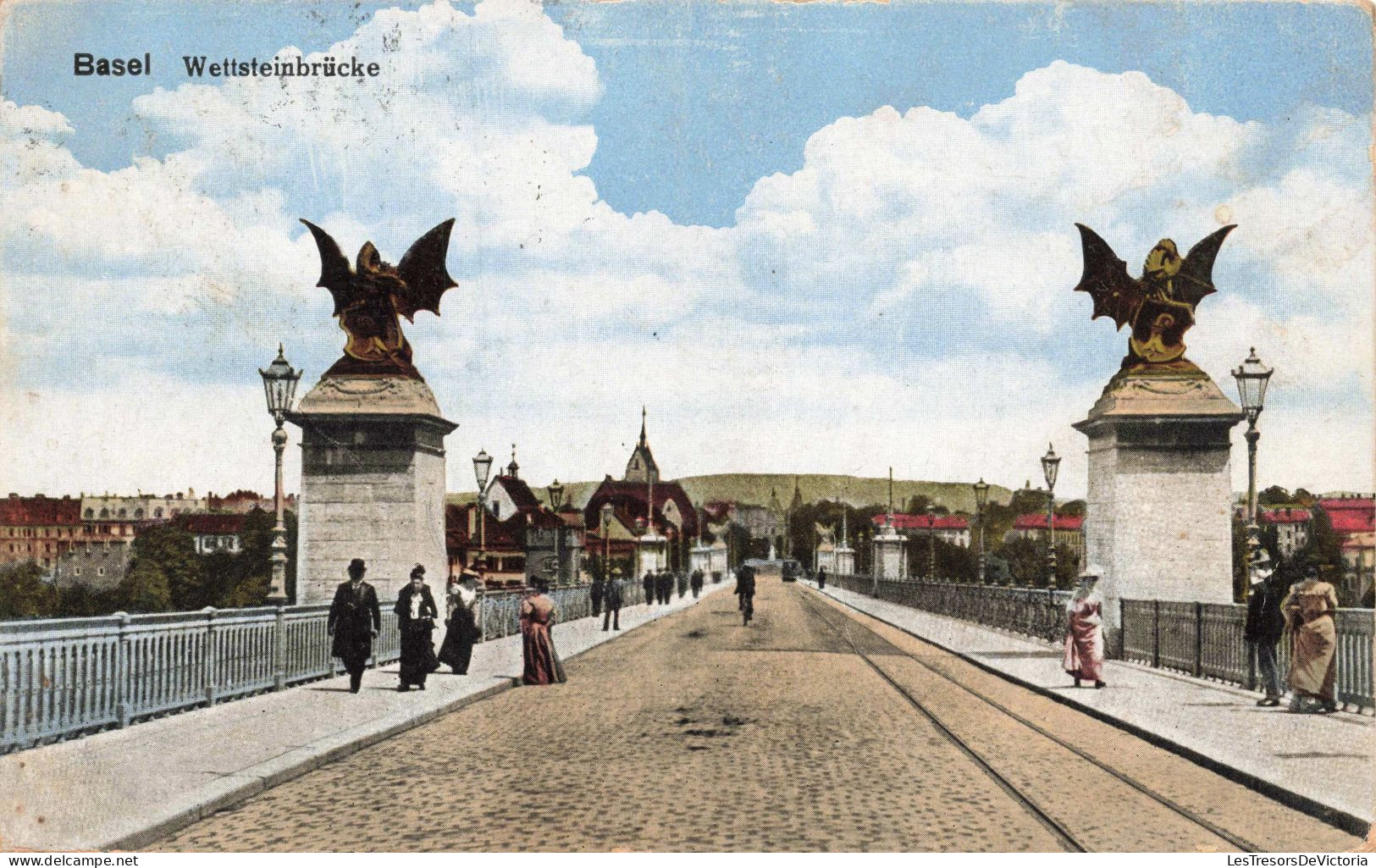 SUISSE - Basel - Wettsteinbrücke - Animé - Colorisé - Carte Postale Ancienne - Bâle