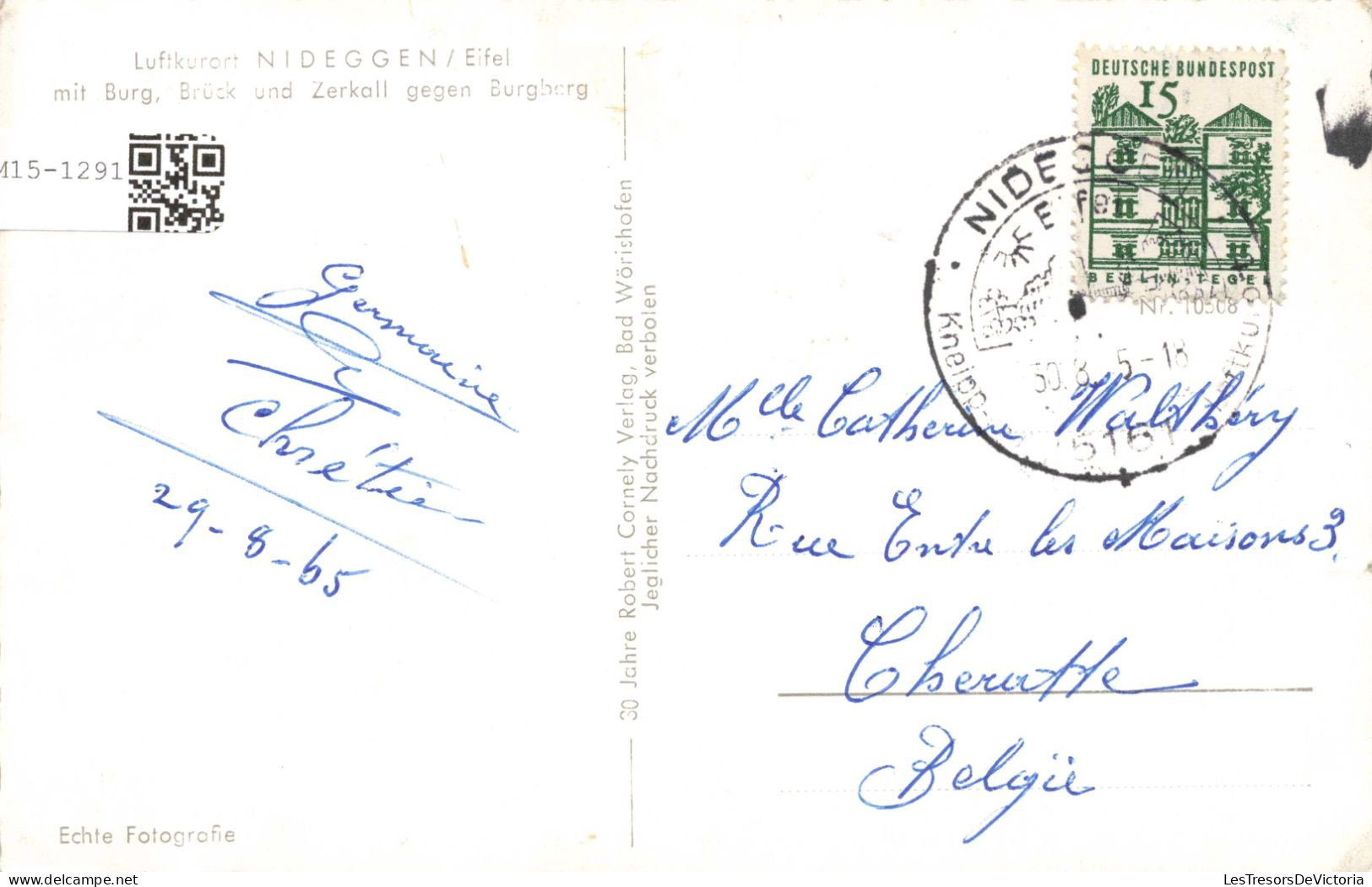 ALLEMAGNE - Luftkurort Nideggen -  Brück Et Zerkall Contre Burgberg - Carte Postale Ancienne - Düren