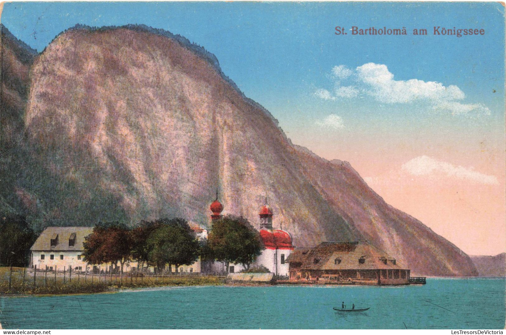 ALLEMAGNE -  Berchtesgaden - St Bartholoma Am Königsse - Colorisé - Carte Postale Ancienne - Berchtesgaden