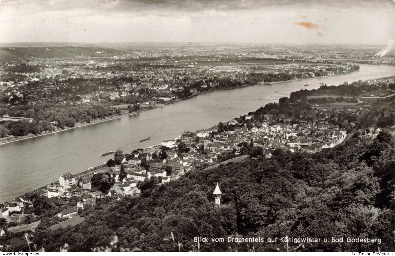 ALLEMAGNE -  Blick Vom Drachenfels,auf  Königswinter U. Bad Godesberg - Carte Postale Ancienne - Königswinter