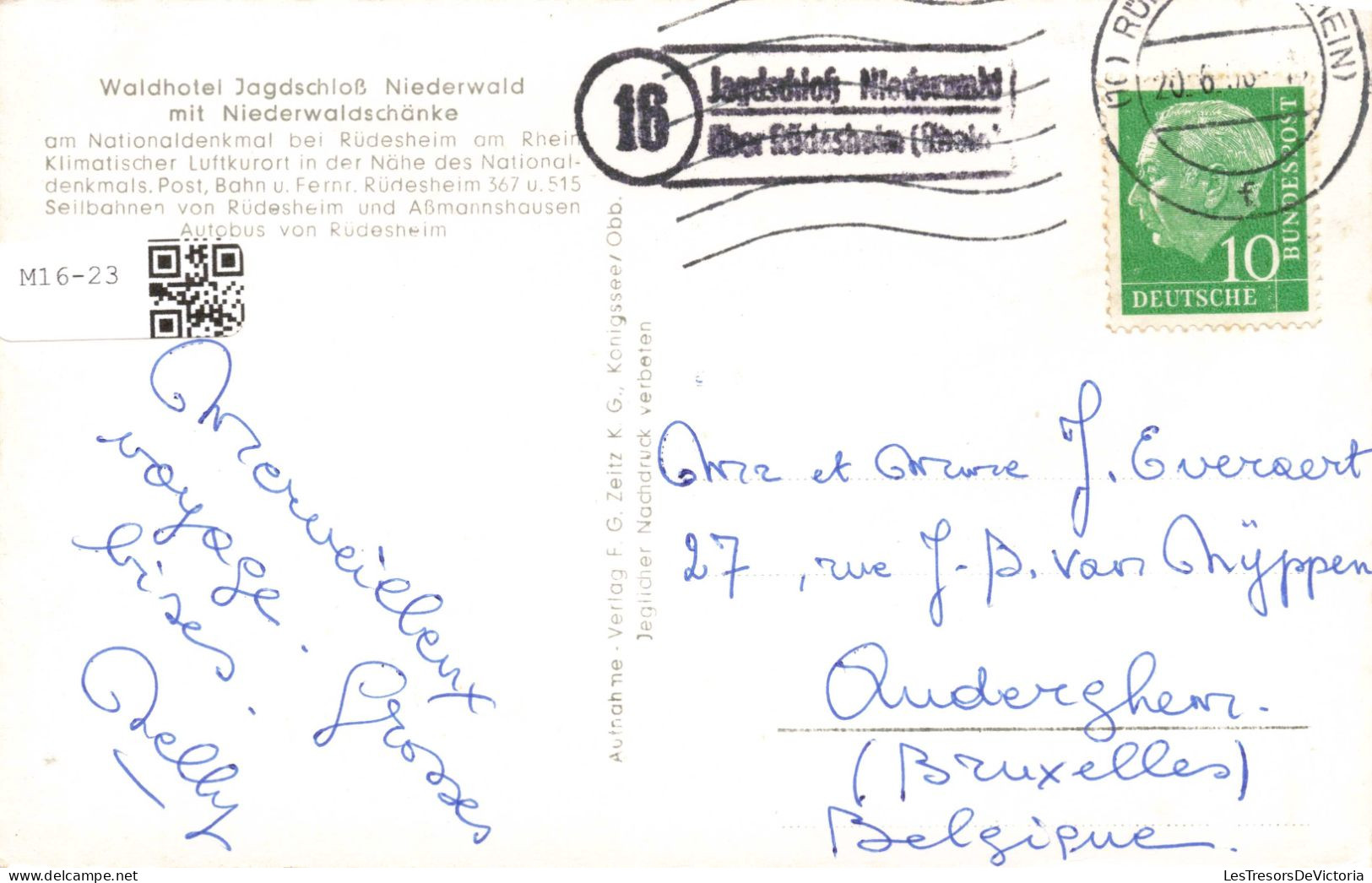 ALLEMAGNE - Rheinfelden - Das Nationaldenkmal - Waldhotel Jagschloss Niederwald - Carte Postale Ancienne - Rheinfelden