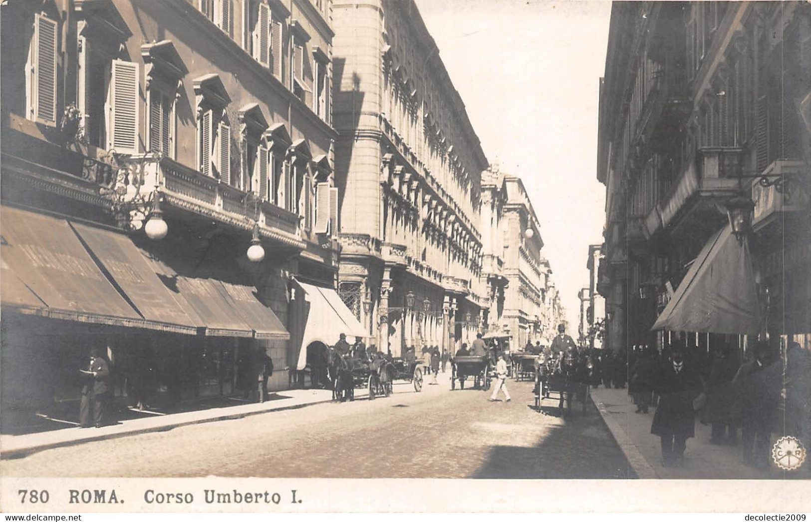 Lot337 Corso Umberto I Real Photo Chariot Roma Italy - Bares, Hoteles Y Restaurantes