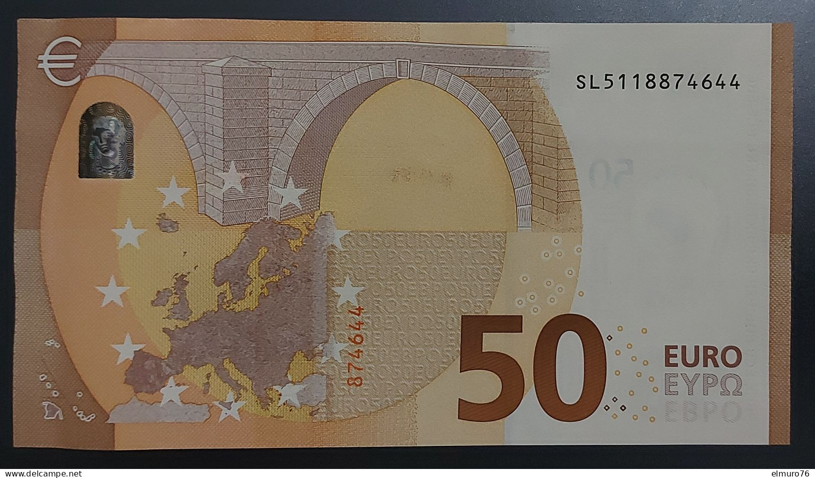 50 EURO S050E2 Italy Serie SL Ch 11 Lagarde Perfect UNC - 50 Euro