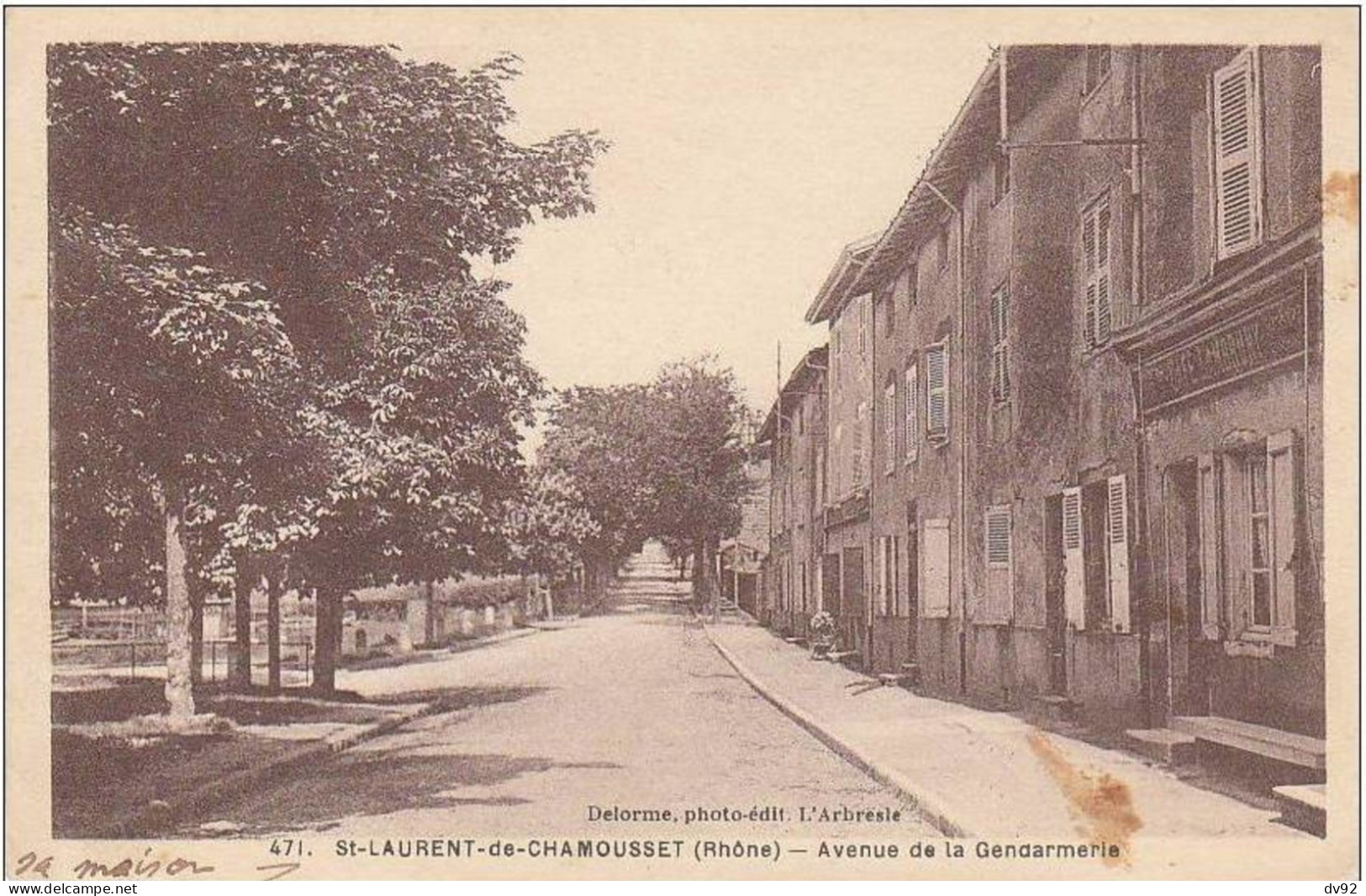 RHONE SAINT LAURENT DE CHAMOUSSET AVENUE DE LA GENDARMERIE - Saint-Laurent-de-Chamousset