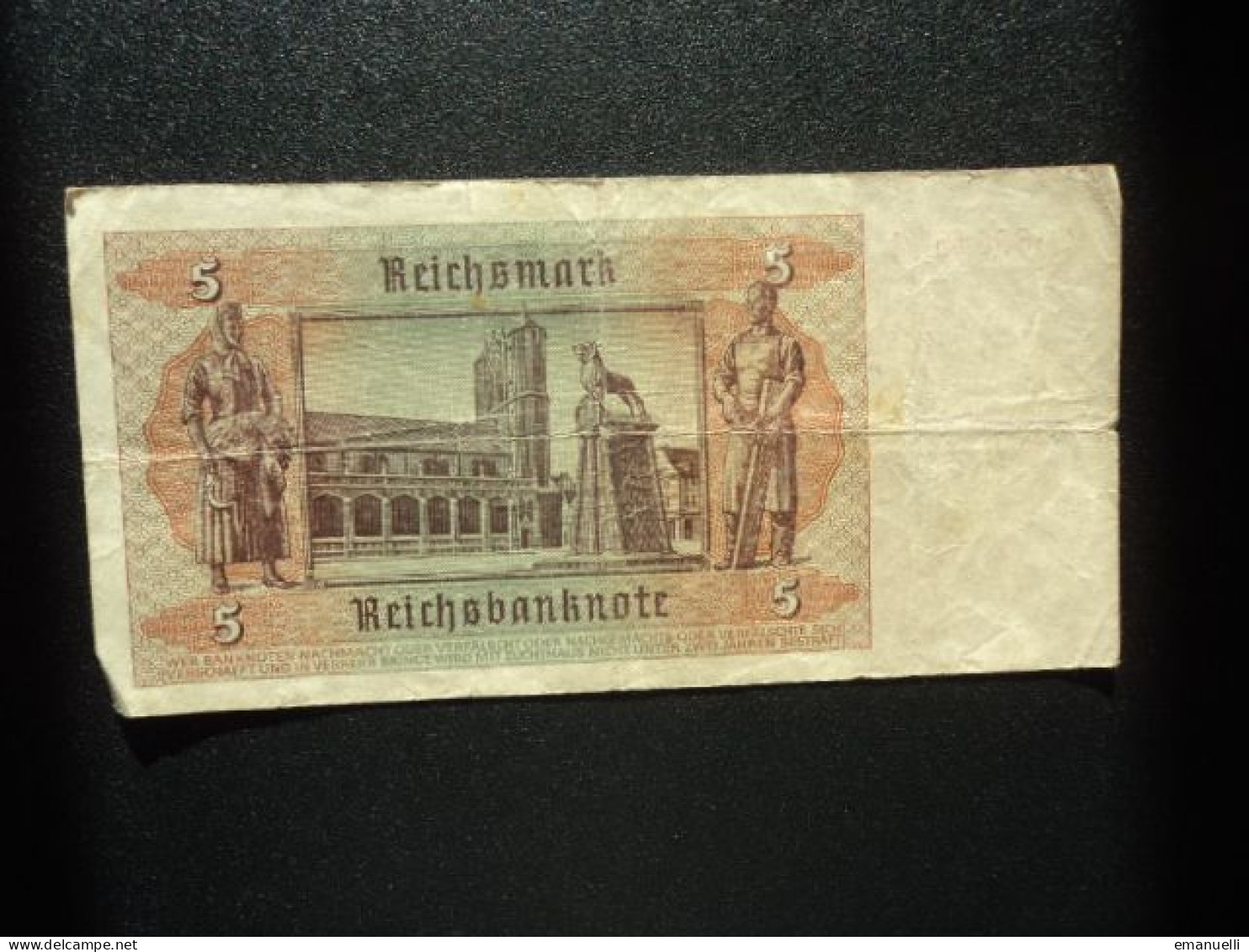 ALLEMAGNE : 5 REICHSMARK   1.8.1942    C.A. 179a, *  / P 186a **     TTB *** - 5 Reichsmark