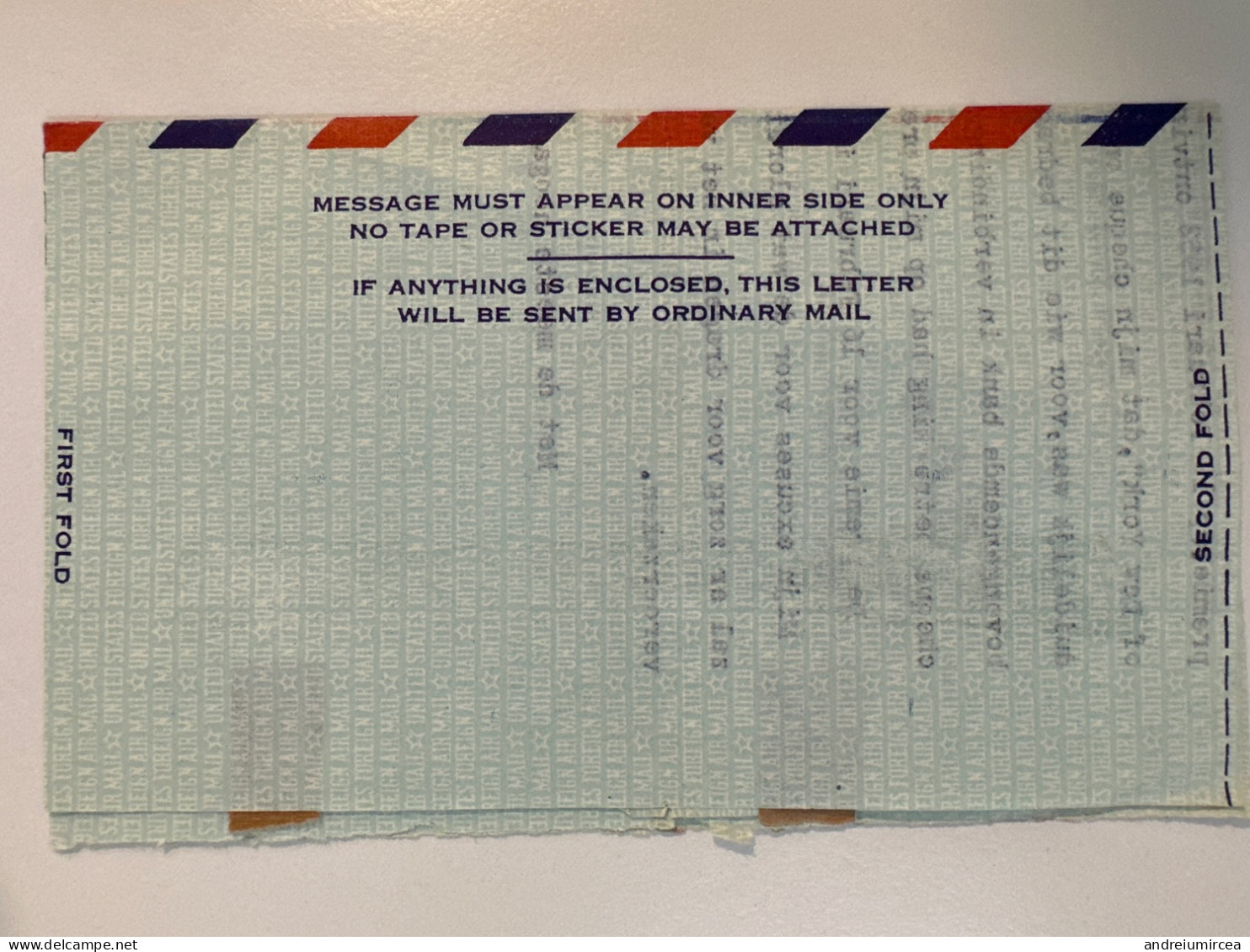 1952 Aerogramme Air Letter 10c To Holland - Other & Unclassified