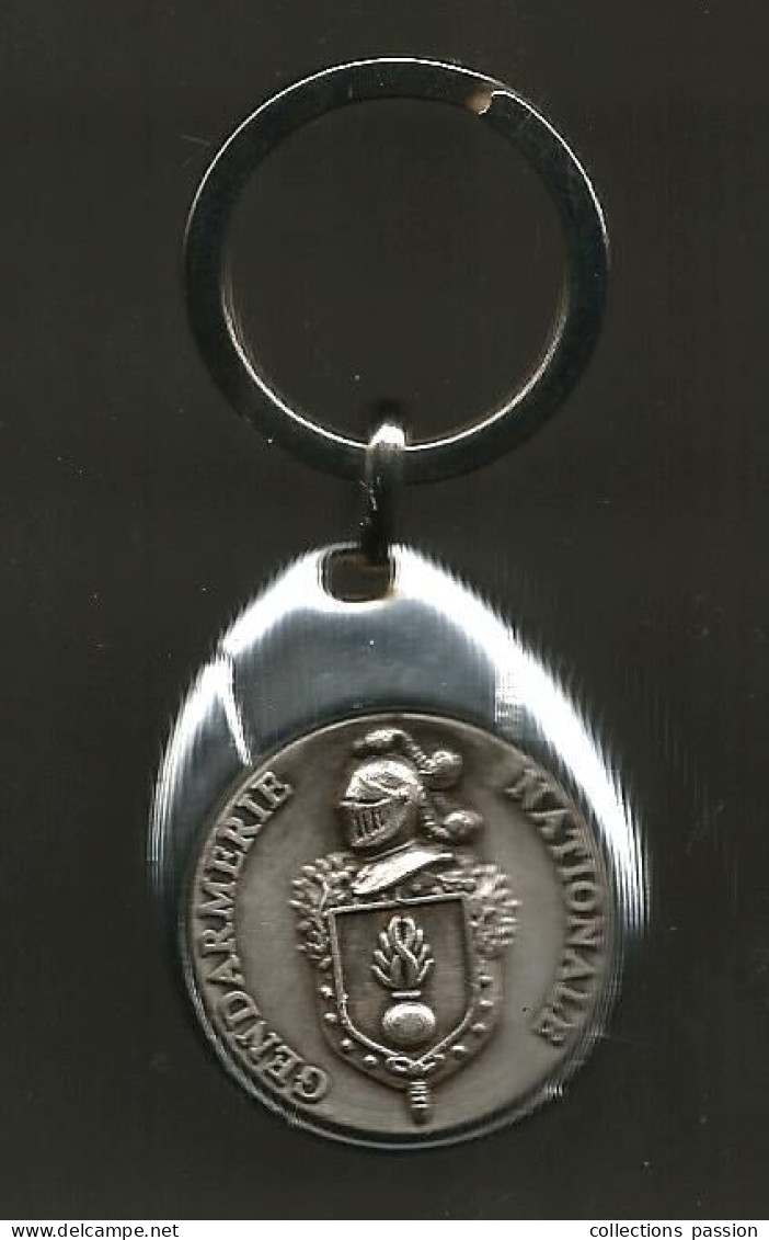 Militaria, Porte Clefs, Clés, GENDARMERIE NATIONALE, 2 Scans, Frais Fr 3.35 E - Policia