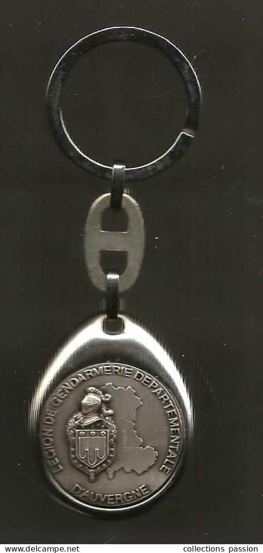 Militaria, Porte Clefs, Clés, GENDARMERIE Auvergne, 2 Scans, Frais Fr 3.35 E - Policia