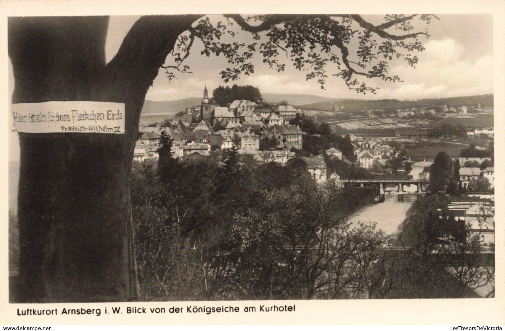 ALLEMAGNE - Luftkurort Arnsberg I W Blick Von Der Königseiche Am Kurhotel - Carte Postale Ancienne - Arnsberg