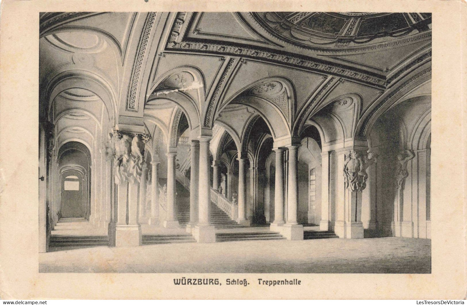 ALLEMAGNE - Wurtzbourg - Château Treppenhalle - Carte Postale Ancienne - Wuerzburg