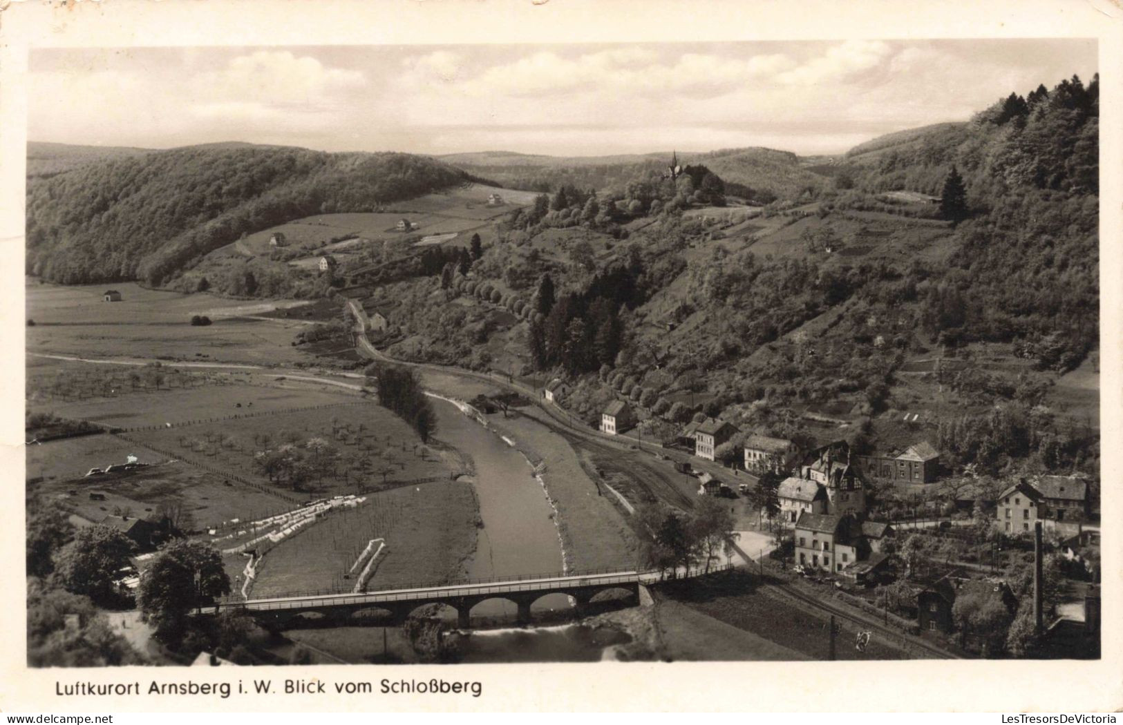 ALLEMAGNE - Luftkurort Arnsberg I W Blick Vom Schlossberg - Carte Postale Ancienne - Arnsberg