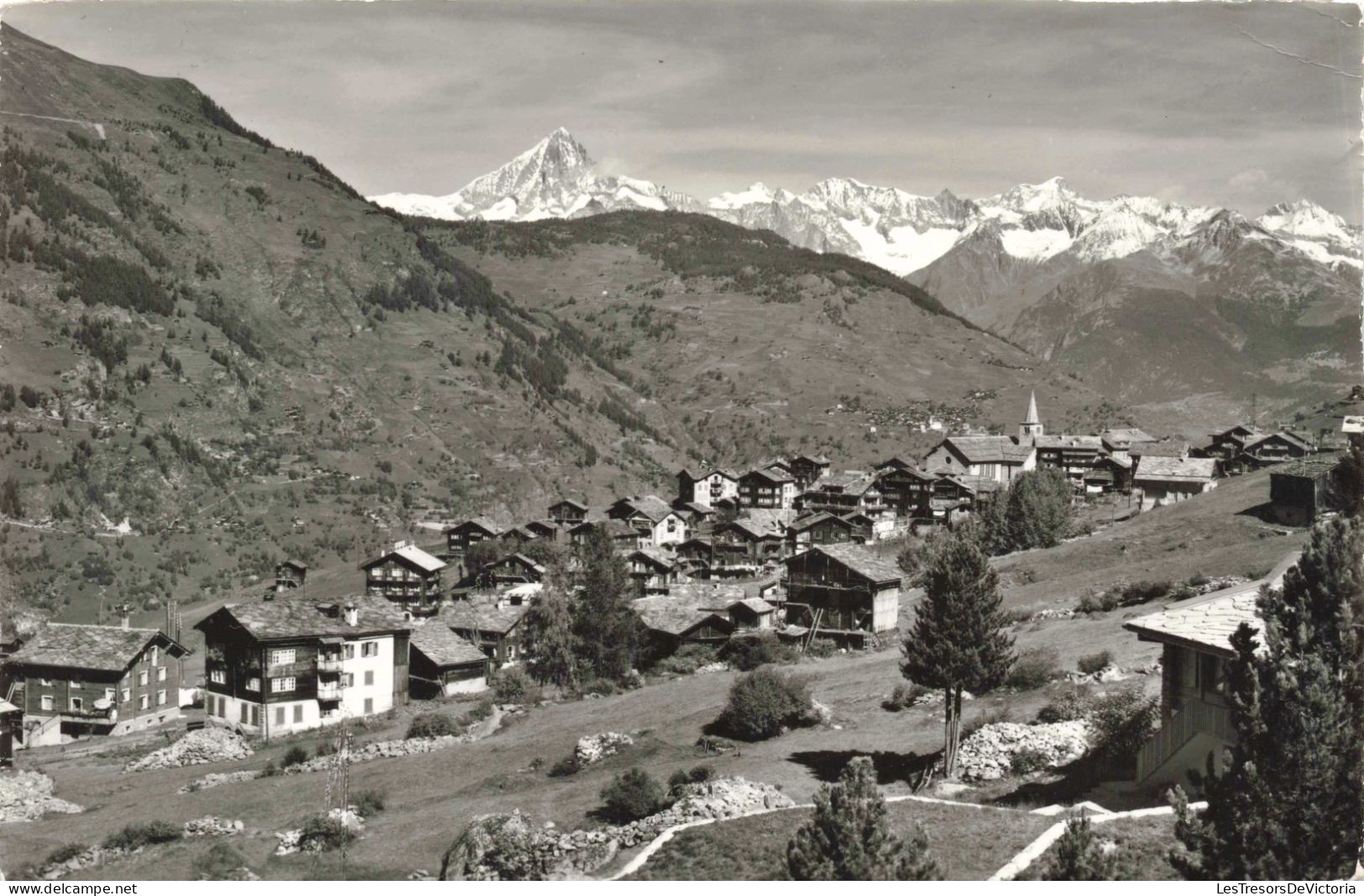 SUISSE - Grächen - Bletschhorn Inu Nesthorn - Carte Postale Ancienne - Grächen