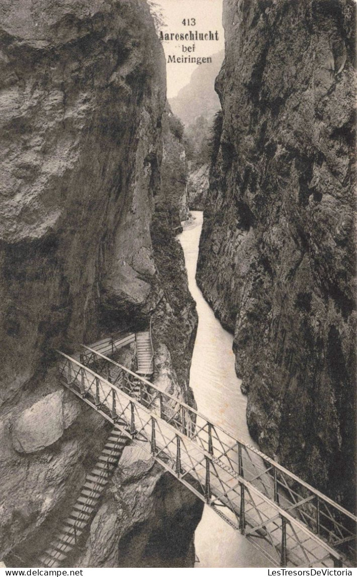 SUISSE - Meiringen - Aaroschlucht Bei Meiringen -  Carte Postale Ancienne - Meiringen