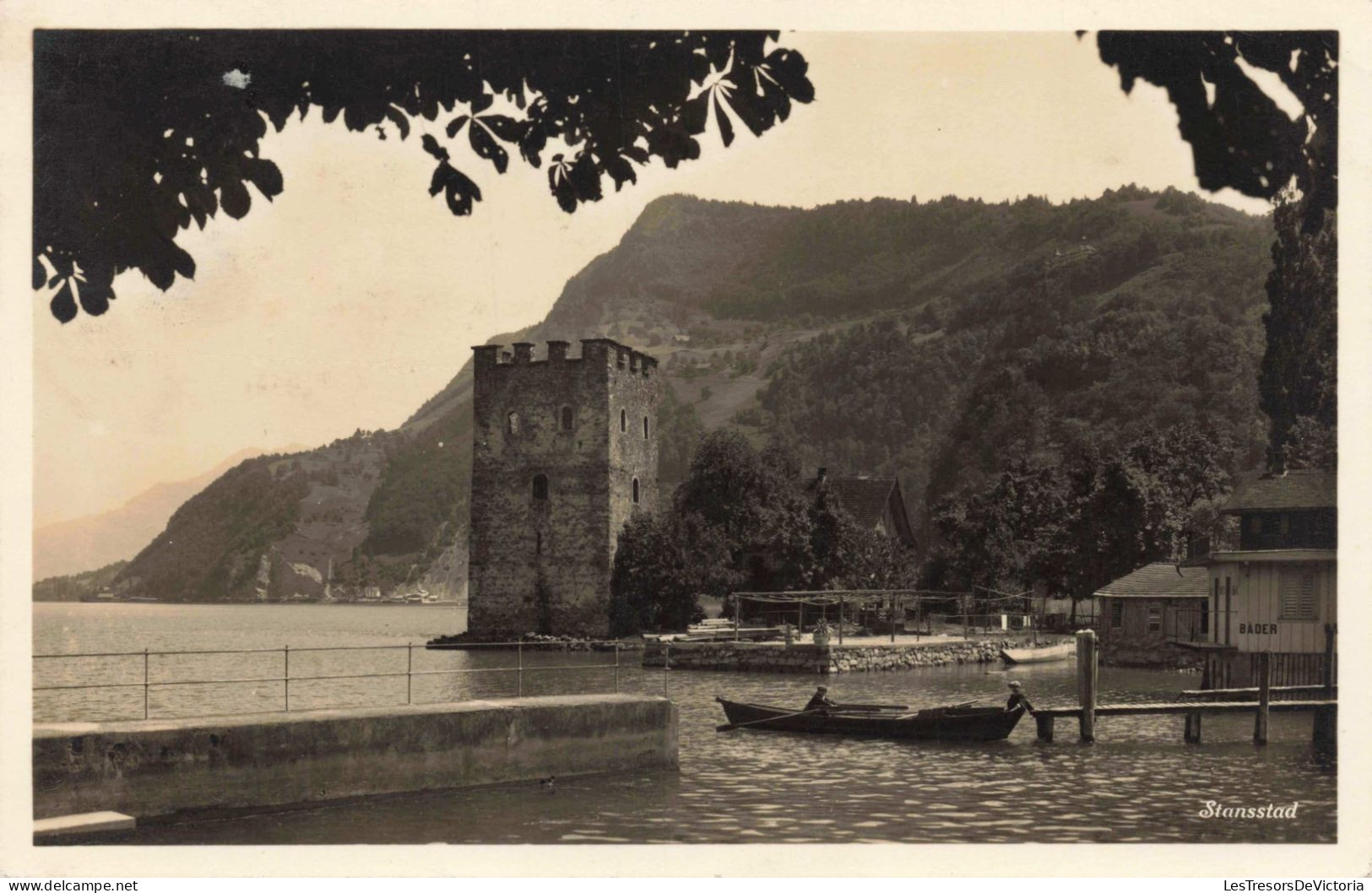 SUISSE - Nidwald - Stansstad - Quai - Chalet De Montagnes -  Carte Postale Ancienne - Stans