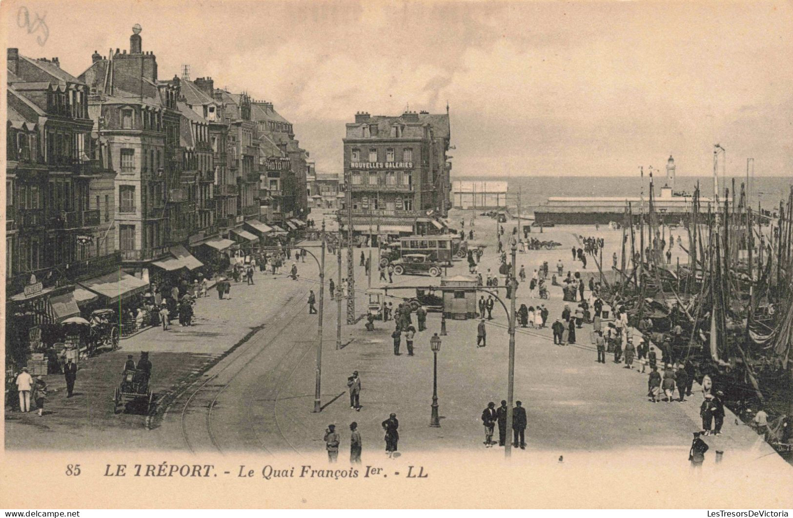 FRANCE - Le Tréport - Le Quai François 1er - Animé - LL - Carte Postale Ancienne - Le Treport