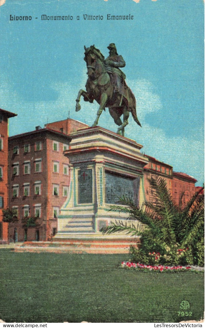 ITALIE -  Livorno - Monumento A Vittorio Emanuele - Colorisé - Carte Postale Ancienne - Livorno