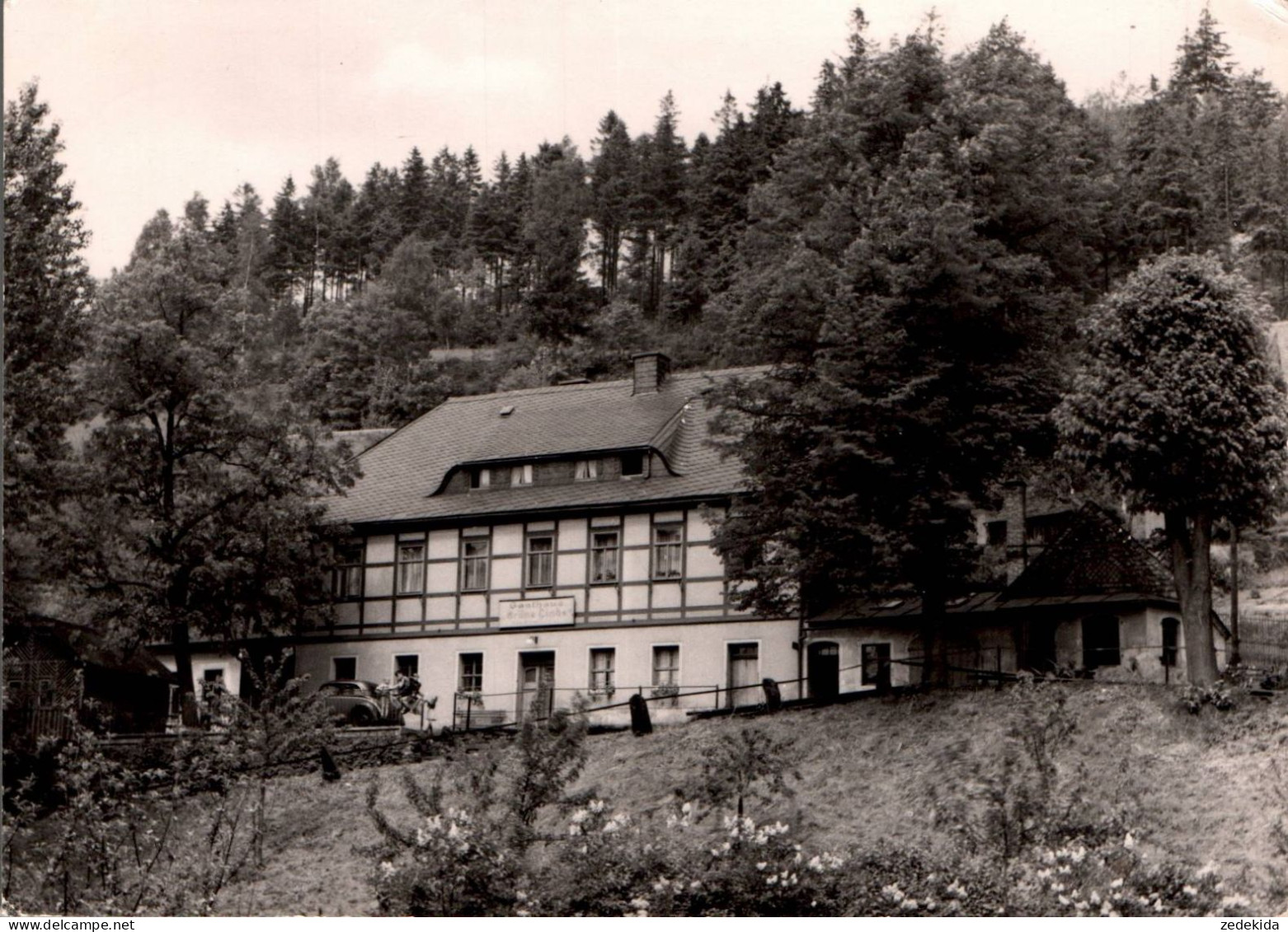 G5859 - Pobershau - Gasthaus Grüne Linde - RILI Ritschel - Marienberg
