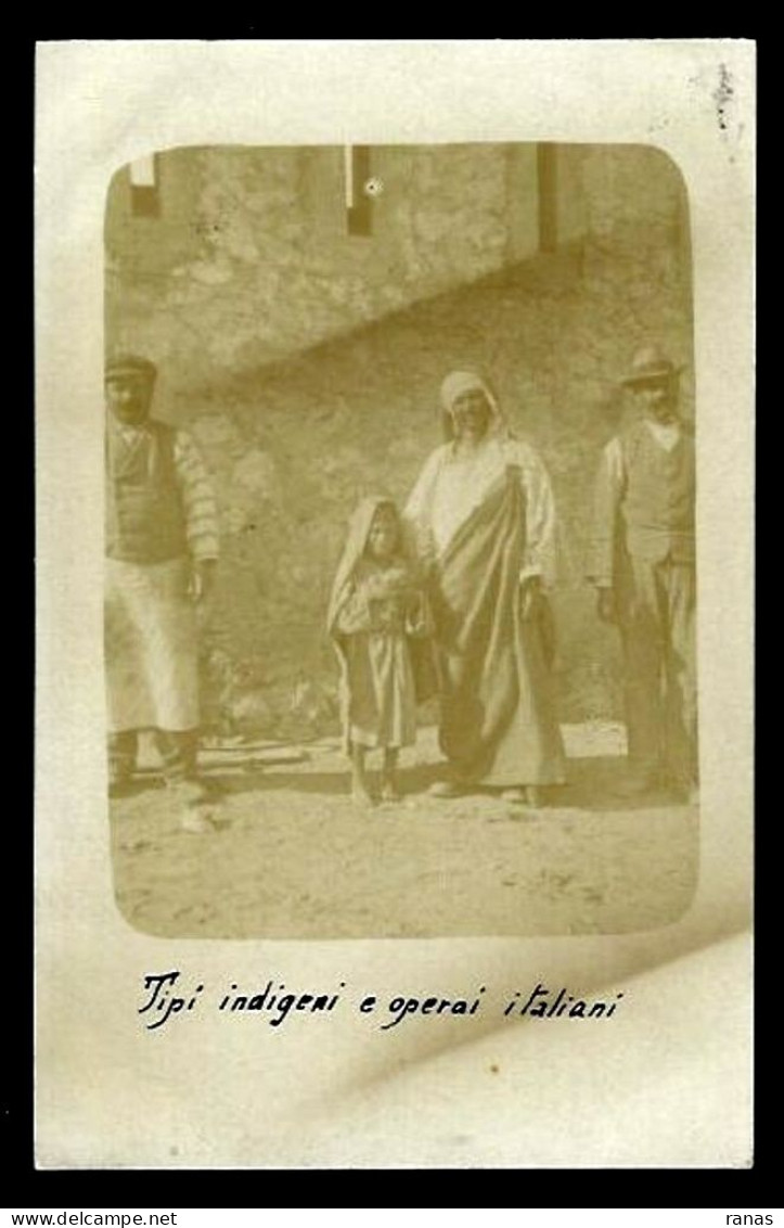 CPA Erythrée Afrique Colonie Italienne Italie Type Ethnic ERITREA Non Circulé Carte Photo RPPC - Erythrée