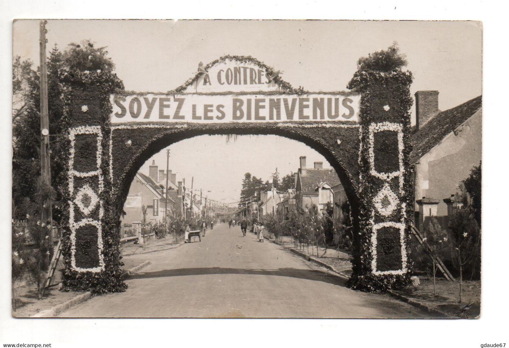 CONTRES (41 ?) - CARTE PHOTO COMICE AGRICOLE ? - A CONTRES SOYEZ LES BIENVENUS - Contres