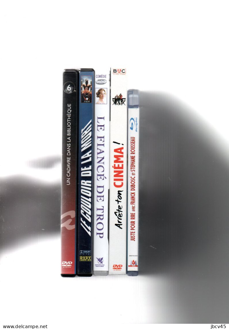 Lot De 5 DVD "un Cadavre Dans La Bibliotheque, Le Couloir De La Mort, Le Fiance De Trop,  Etc...., Voir Descriptif - Konvolute