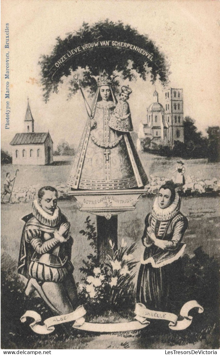 RELIGION - Christianisme - Onze Liève Vrouw Van Scherpenheuvel - Carte Postale Ancienne - Quadri, Vetrate E Statue