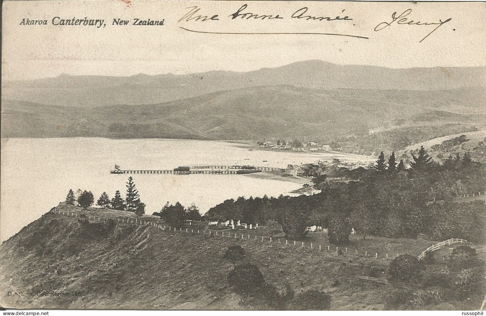 NZ - AKAROA CANTERBURY - 1908 - Nouvelle-Zélande