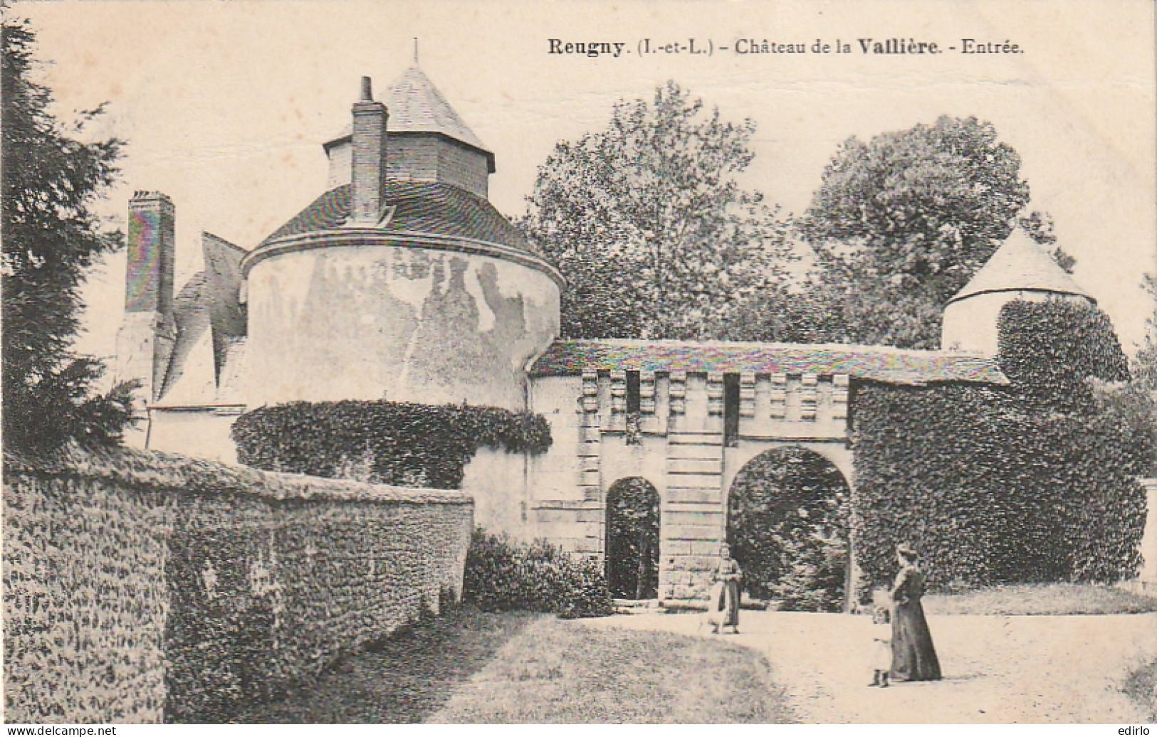 ***  37 ***  REUGNY  Château De La Valliere Entrée -- Timbrée Excellent état  - Reugny